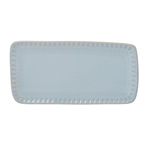 Artisanal Stripe Blue Hors d'Oeuvres Tray