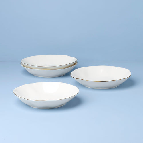 Blue Bay White Pasta Bowls, Set of 4